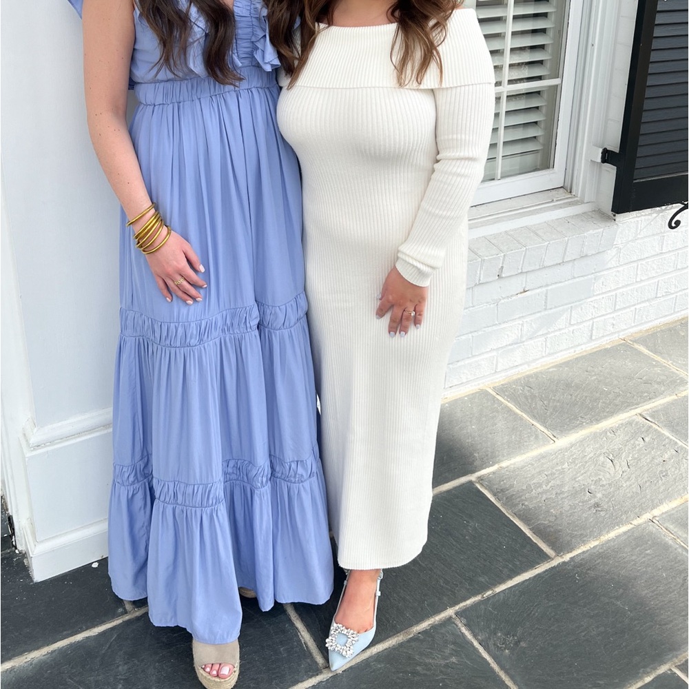 Abercrombie Off the Shoulder Sweater Midi dress